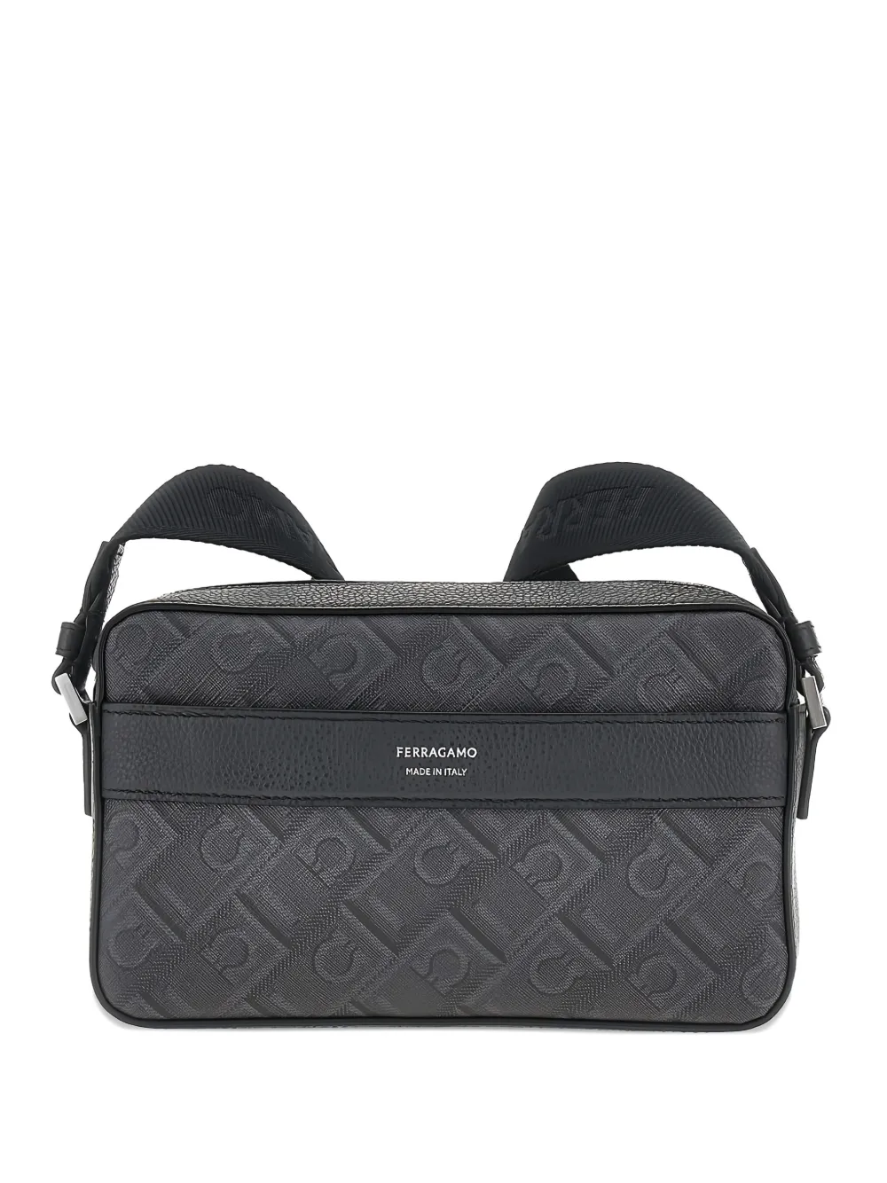 Ferragamo Gancini Monogram messenger bag - Grigio