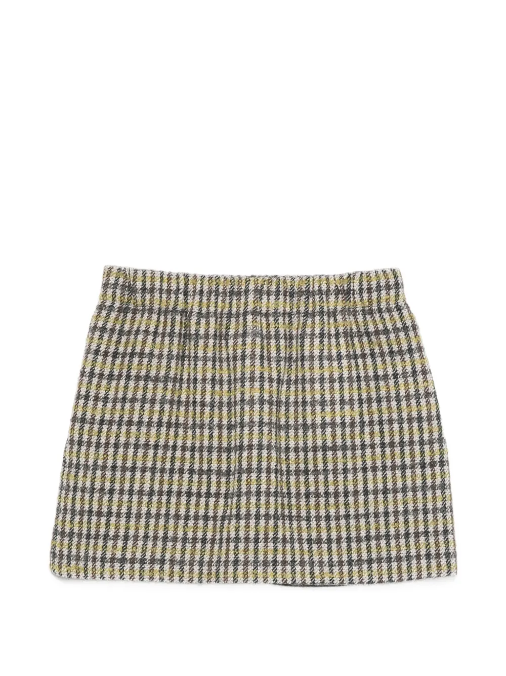 Douuod Kids Geruite rok met elastische taille Groen