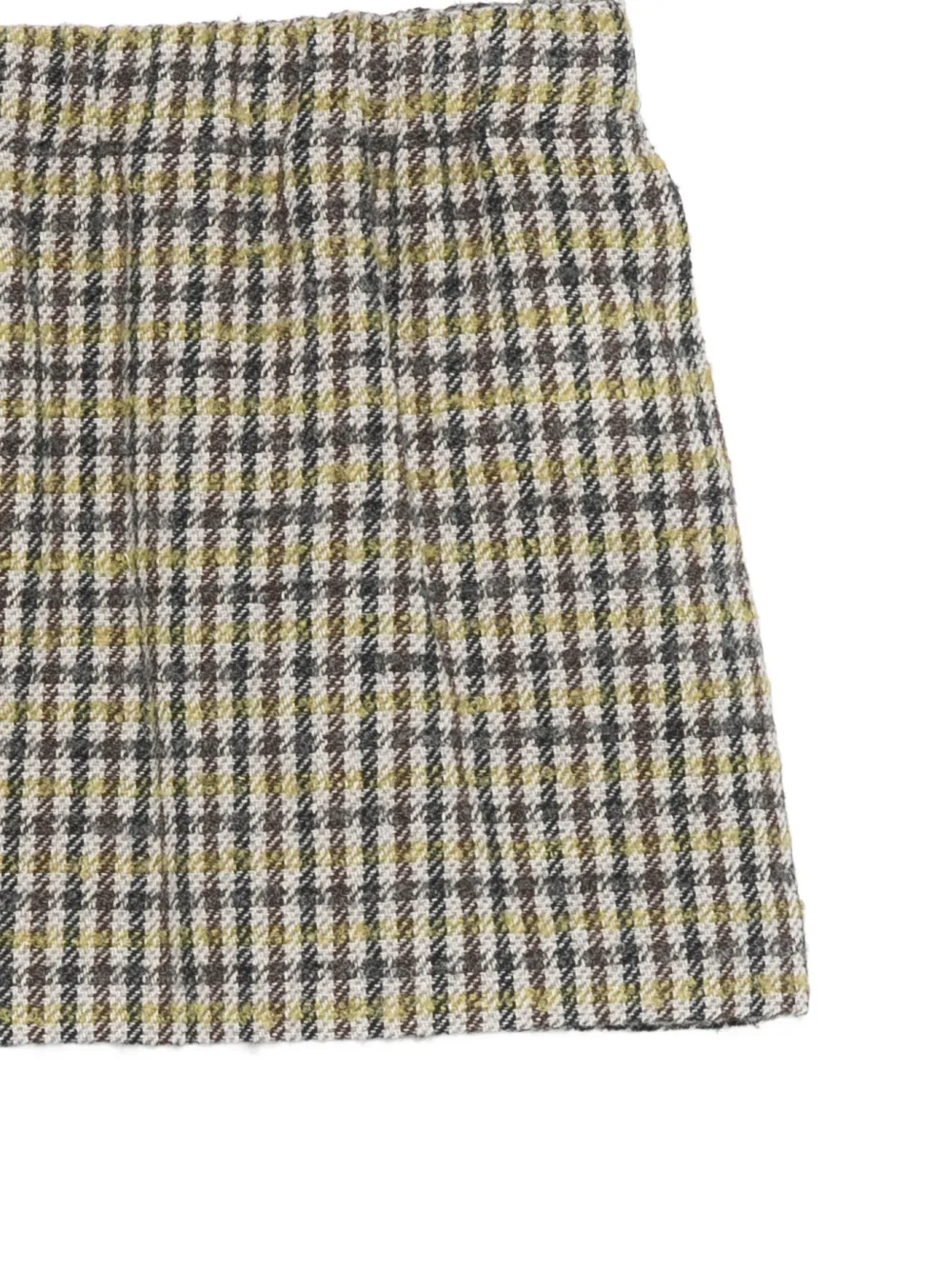 Douuod Kids Geruite rok met elastische taille Groen