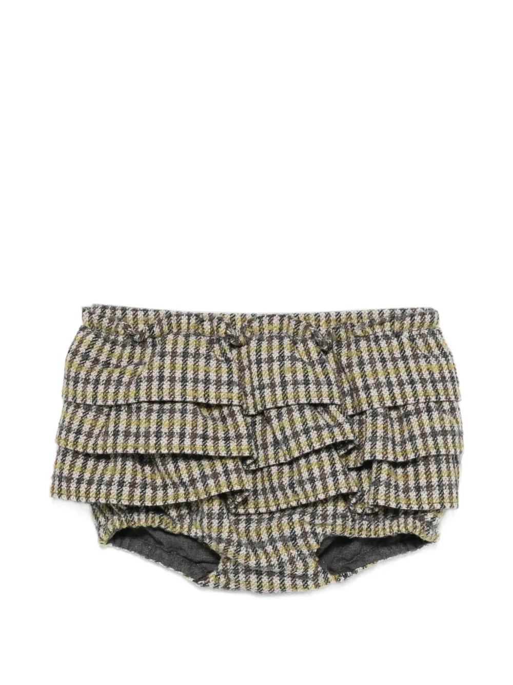Douuod Kids ruffled check-pattern bloomers - Toni neutri