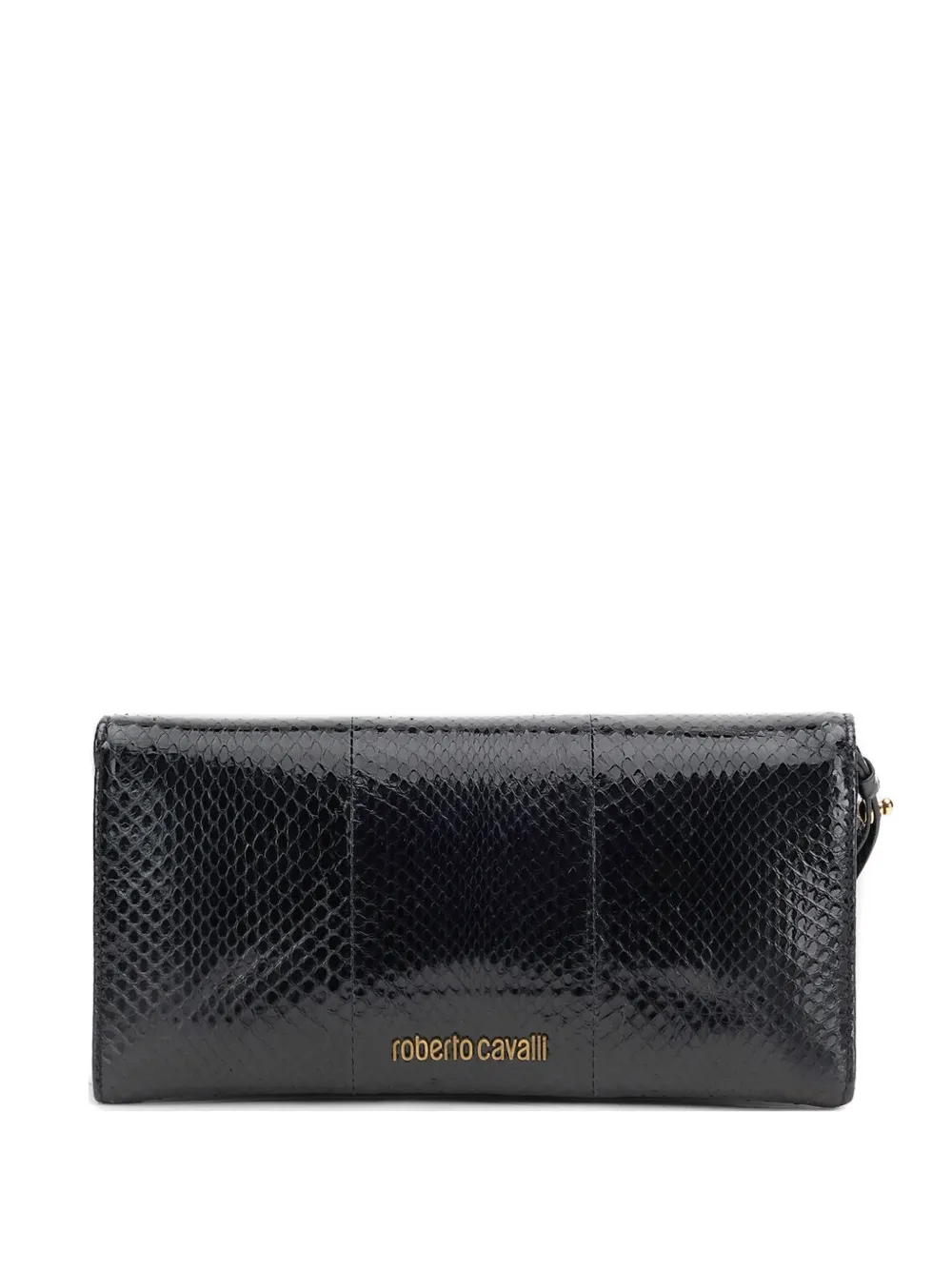 Roberto Cavalli Roar leather clutch bag - Nero