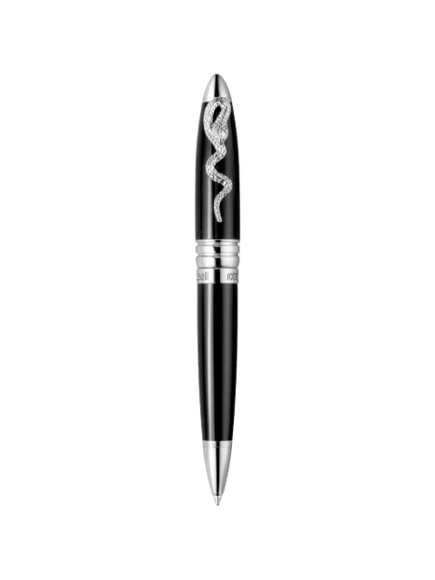 Roberto Cavalli snake-embellished logo-engraved pen