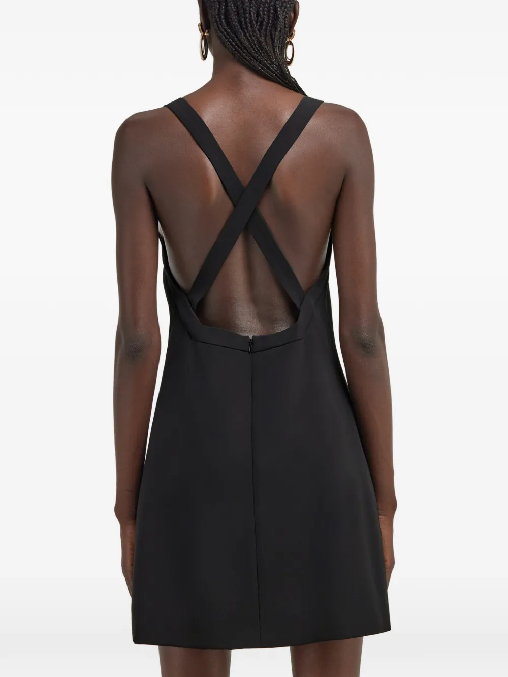 Roberto Cavalli Mini-jurk met gekruiste bandjes Zwart
