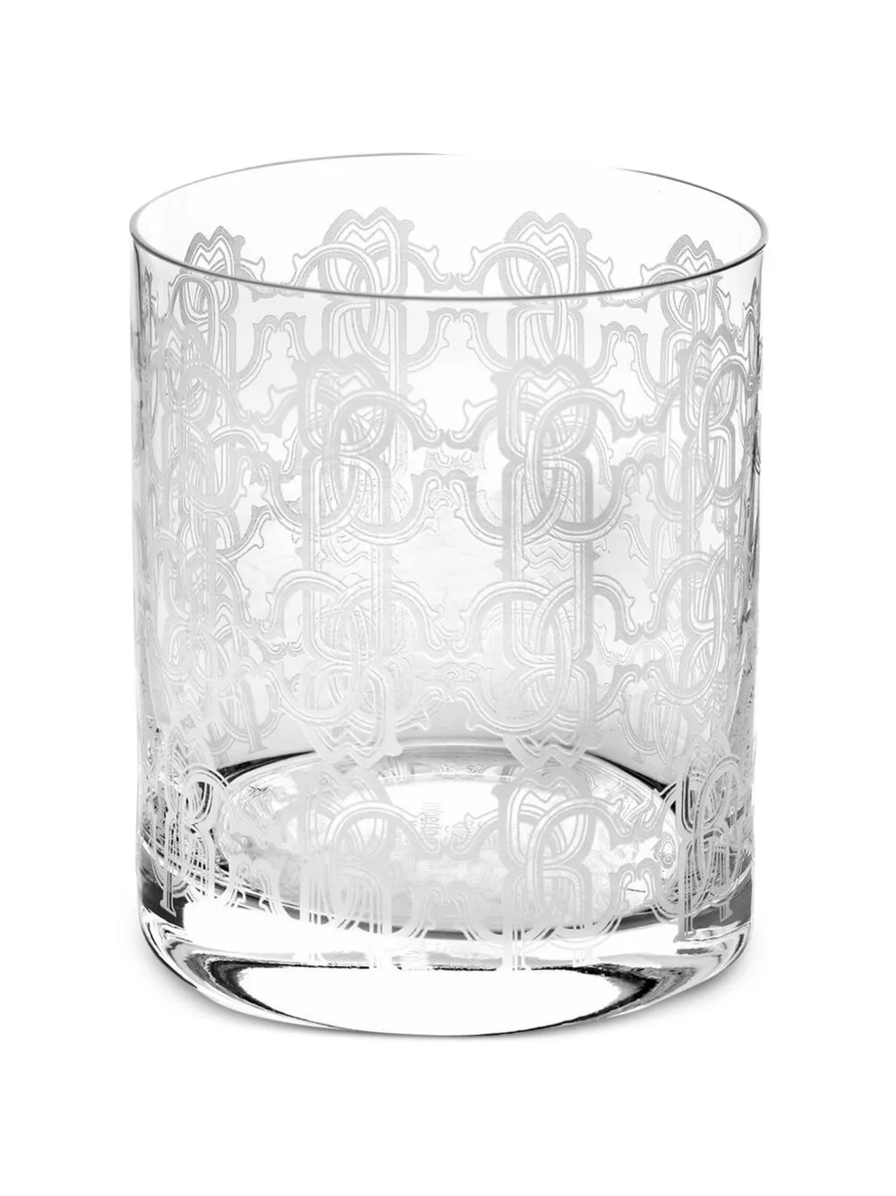 Roberto Cavalli Home monogram-patterned glass set (set of two) - Weiß