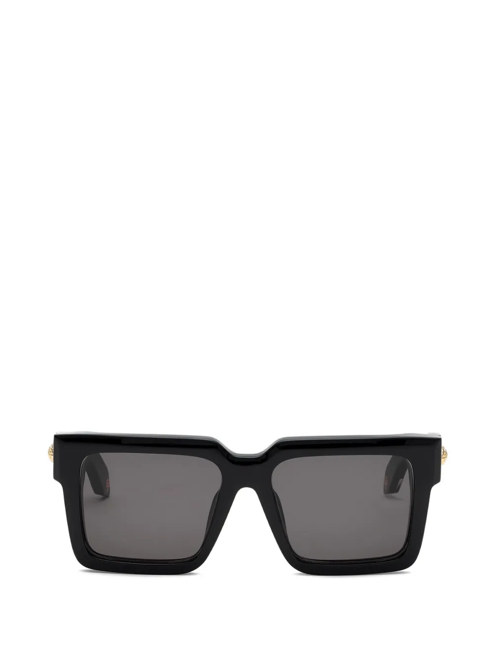 Roberto Cavalli snake-detail square-frame sunglasses - Nero