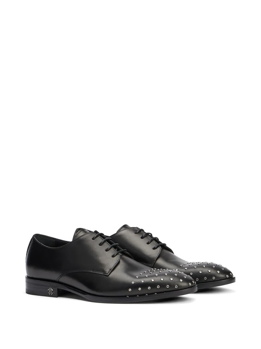 Roberto Cavalli stud-embellished derby shoes Zwart