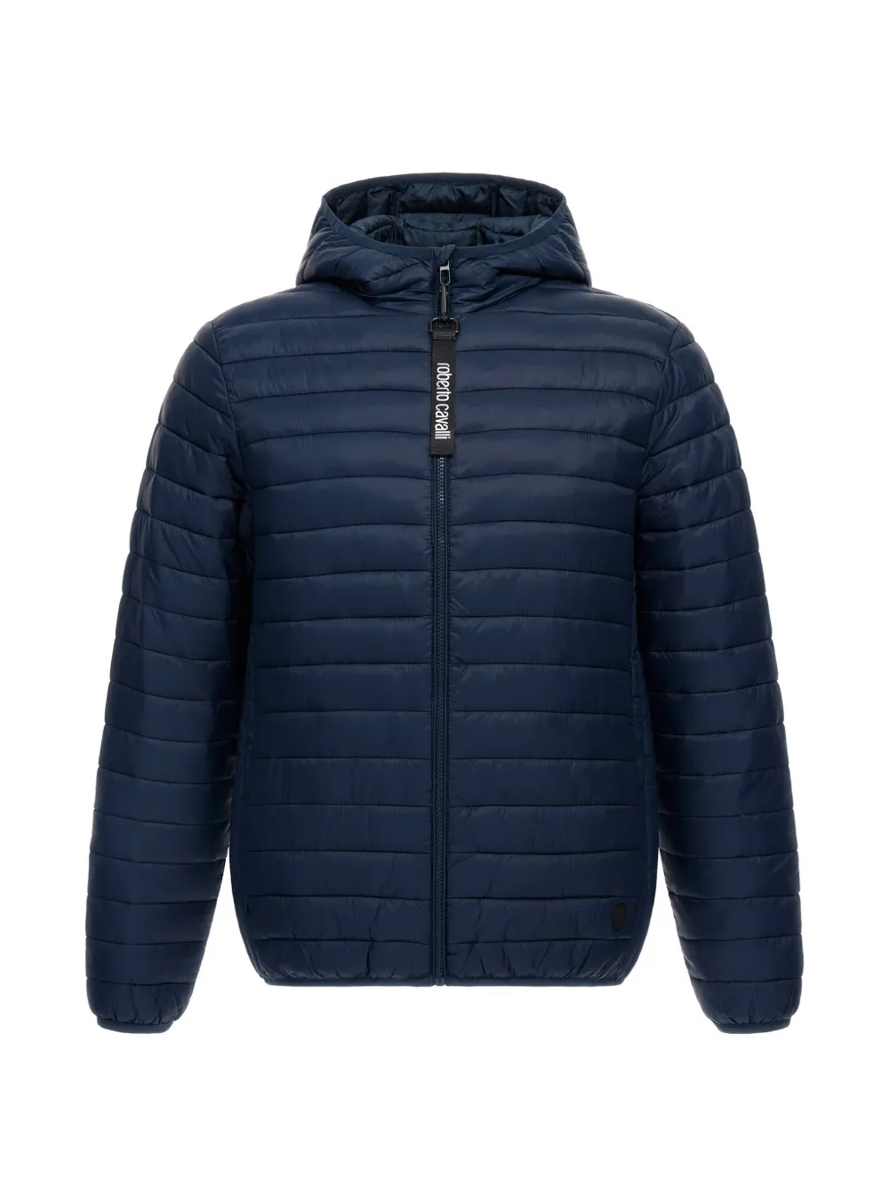 Roberto Cavalli quilted hooded jacket - Blu