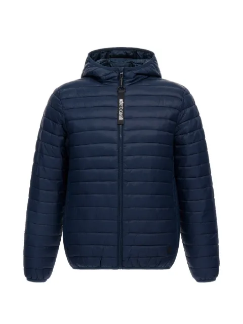 Roberto Cavalli quilted hooded jacket