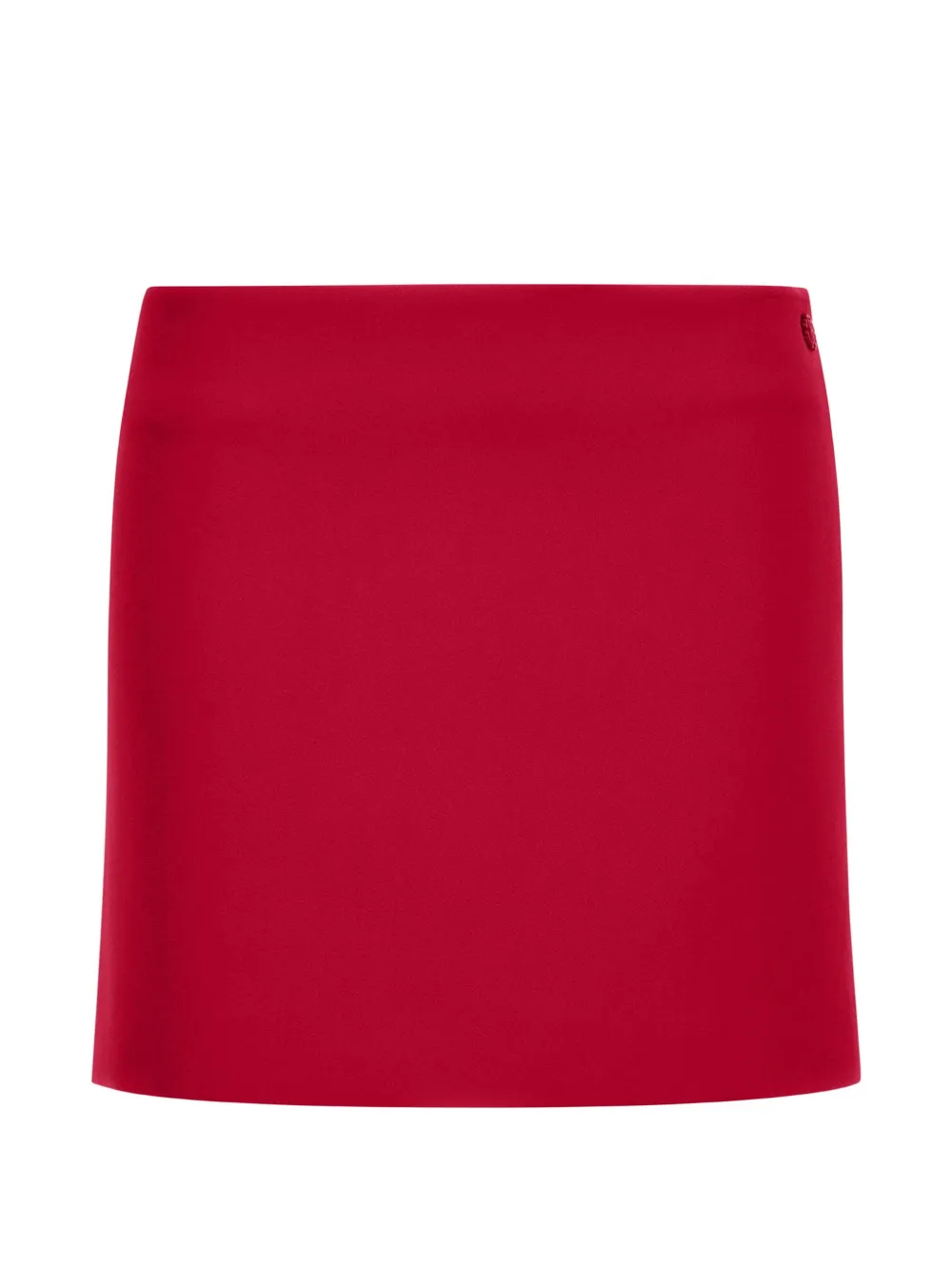 Roberto Cavalli logo-plaque miniskirt - Rosso