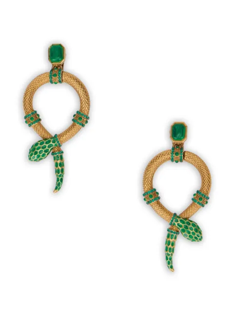 Roberto Cavalli pendientes con motivo de serpiente