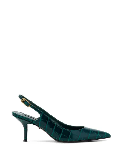 Roberto Cavalli zapatillas con efecto de piel de cocodrilo