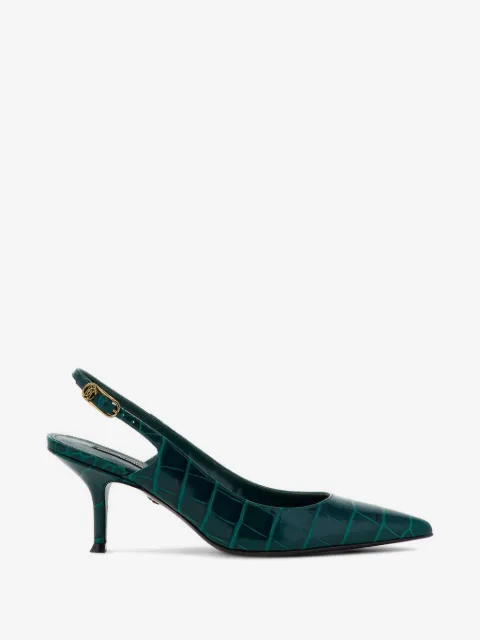 Roberto Cavalli zapatillas con efecto de piel de cocodrilo