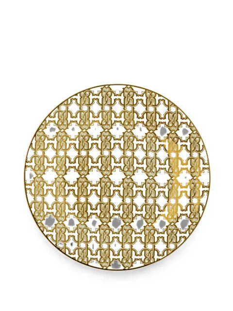Roberto Cavalli Home monogram-print porcelain plate (set of two)