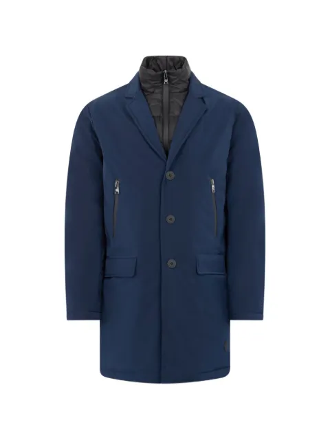 Roberto Cavalli notched-lapel layered coat