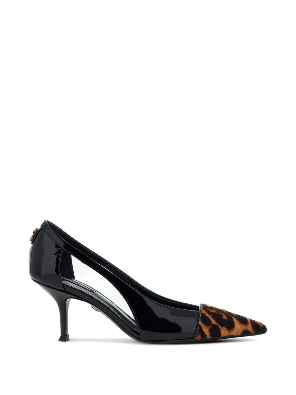 Roberto Cavalli leopard-print patent-finish pumps - Nero