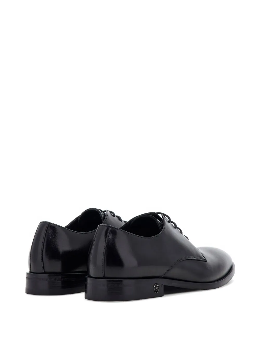 Roberto Cavalli logo-plaque loafers Zwart
