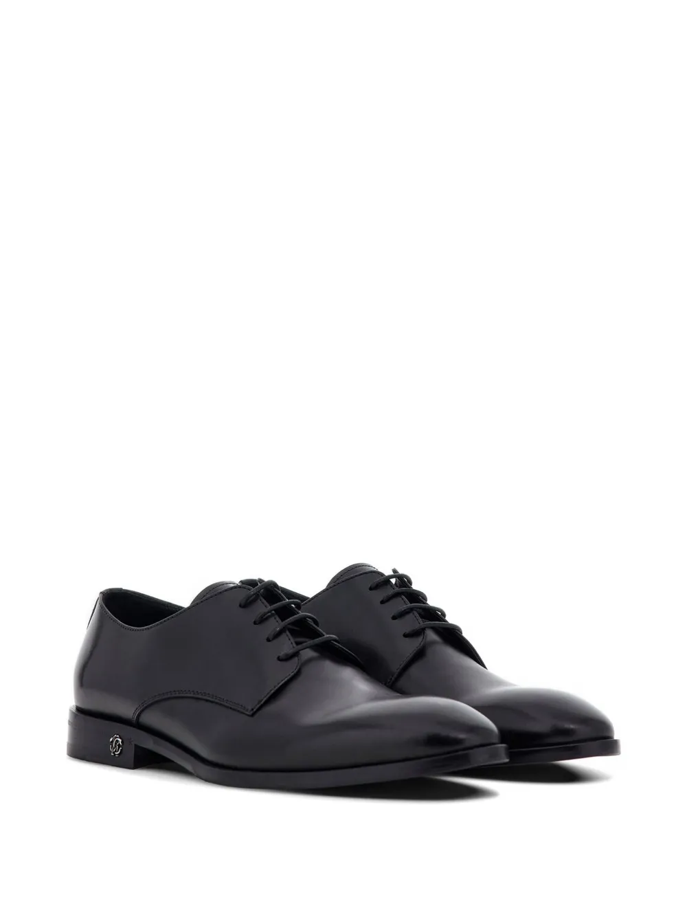 Roberto Cavalli logo-plaque loafers Zwart