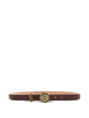 Polo Ralph Lauren Cinto De Couro Com Fivela Decorativa | Marrom