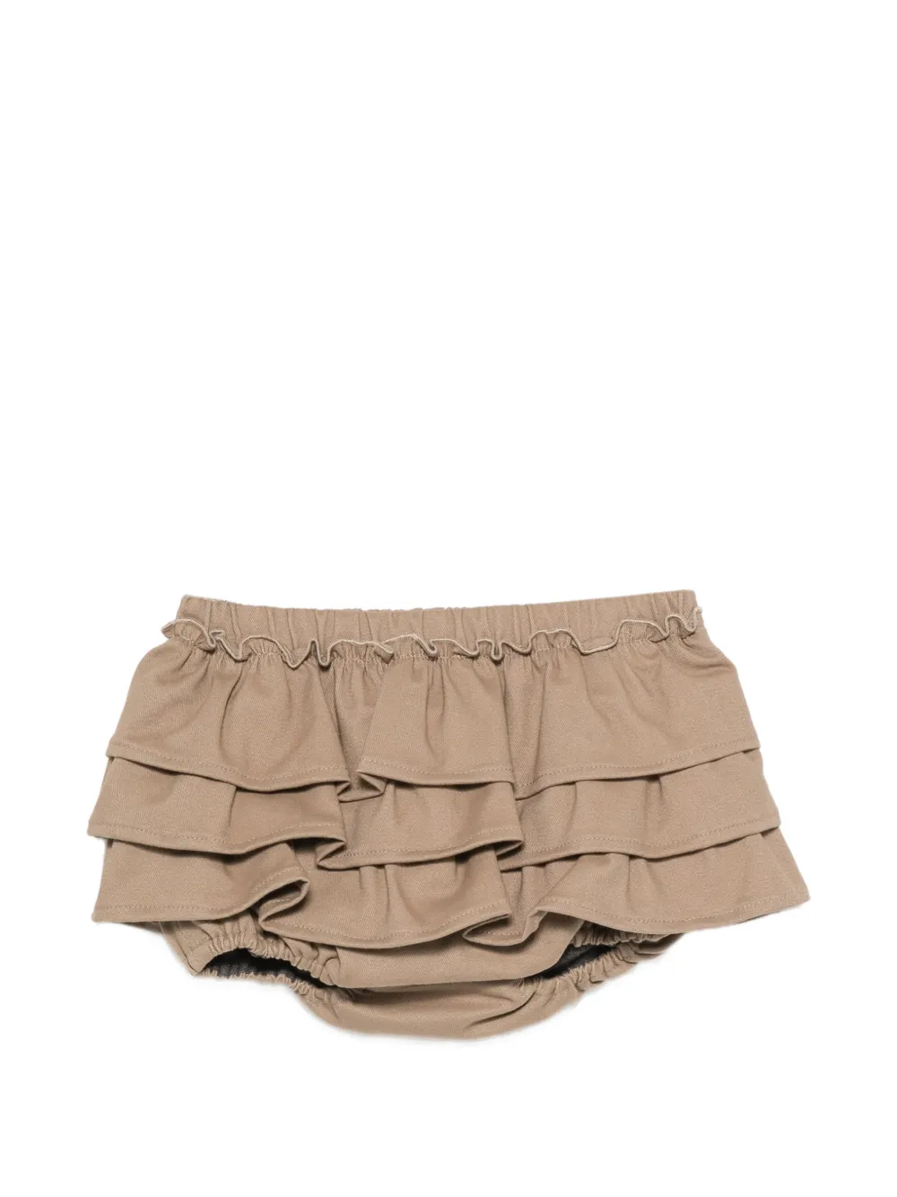 Douuod Kids tiered ruffled cotton bloomers - Braun