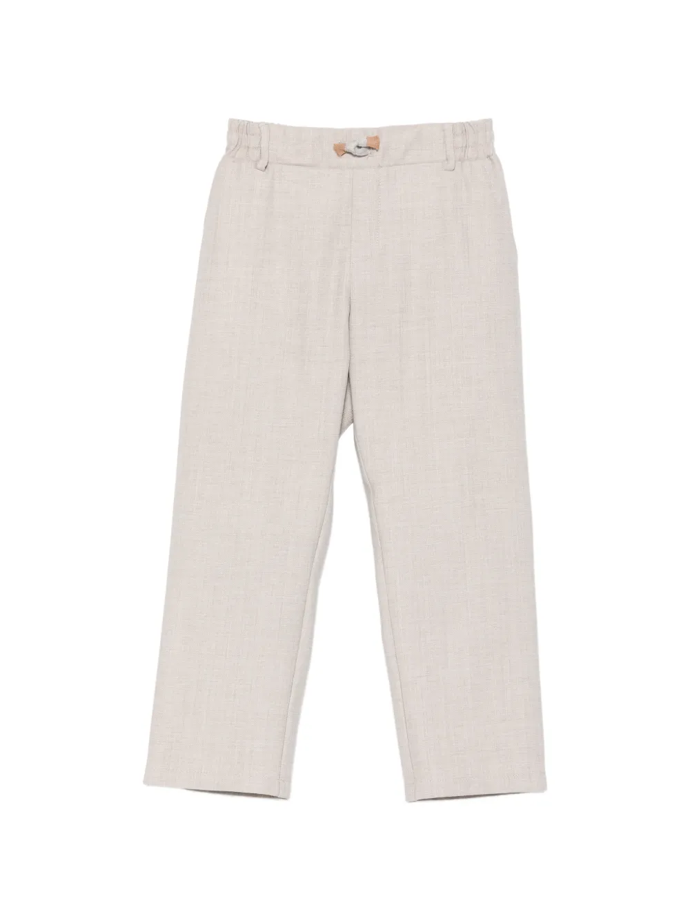 Eleventy Kids drawstring elasticated-waist trousers - Toni neutri