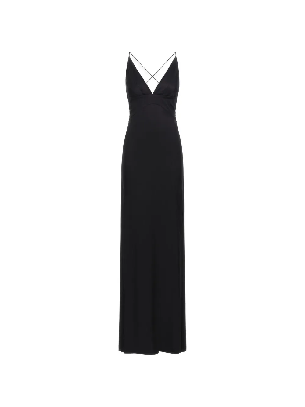 Roberto Cavalli robe longue dos nu à bretelles croisées - Noir Roberto Cavalli robe longue dos nu à bretelles croisées - Noir