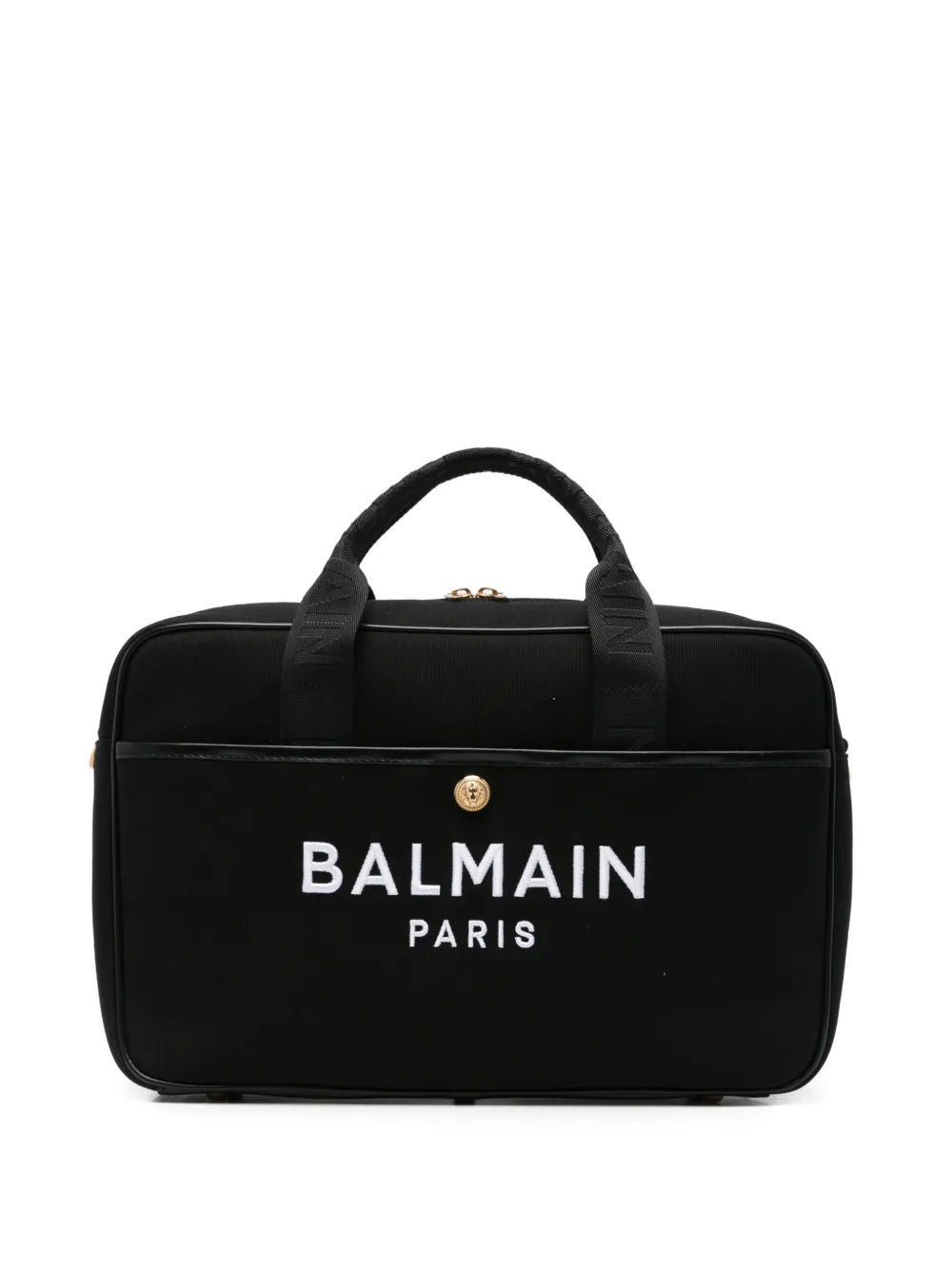 Balmain Kids logo-print changing bag - Schwarz