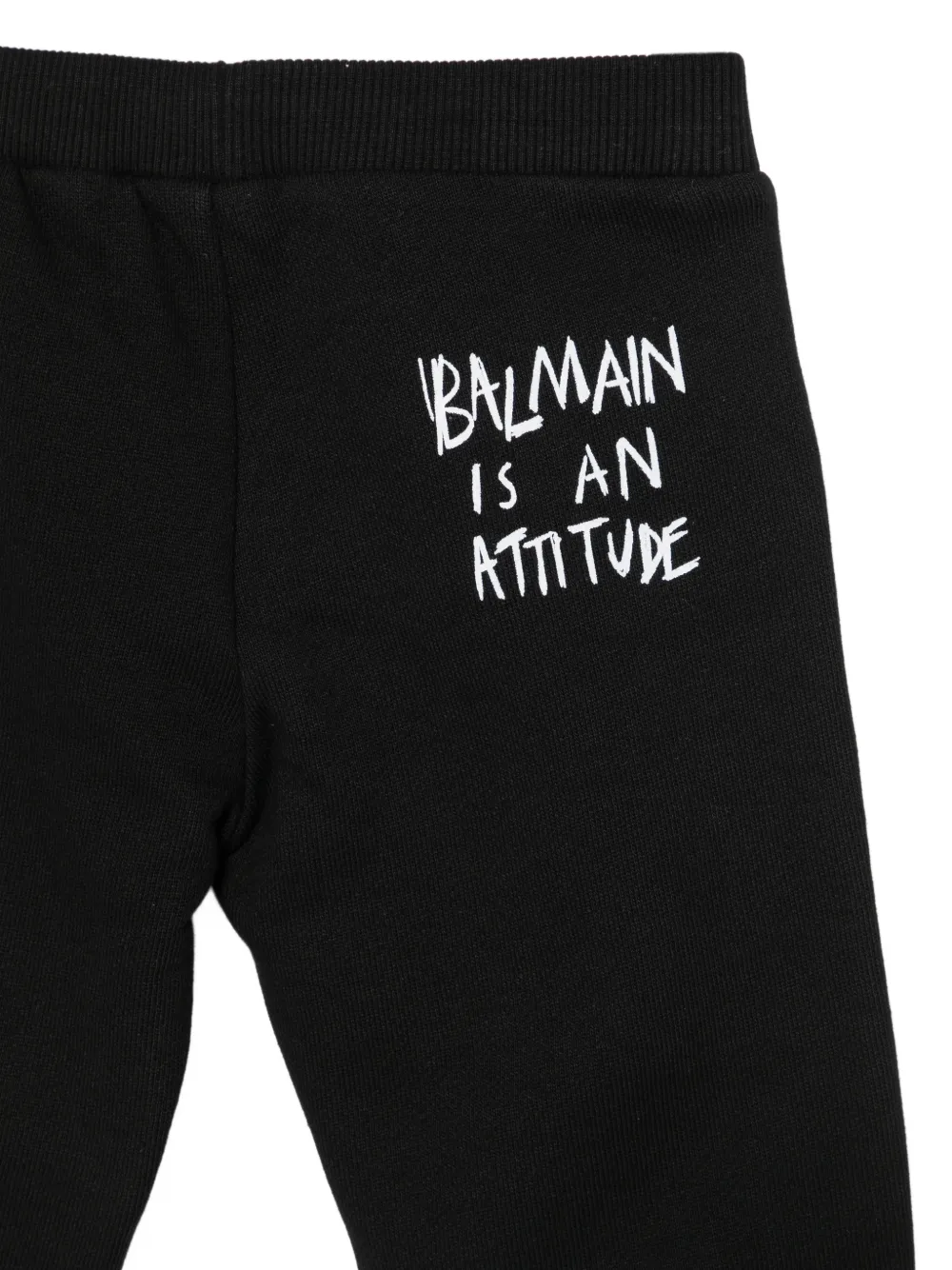 Balmain Kids Trainingsbroek met tekst Zwart
