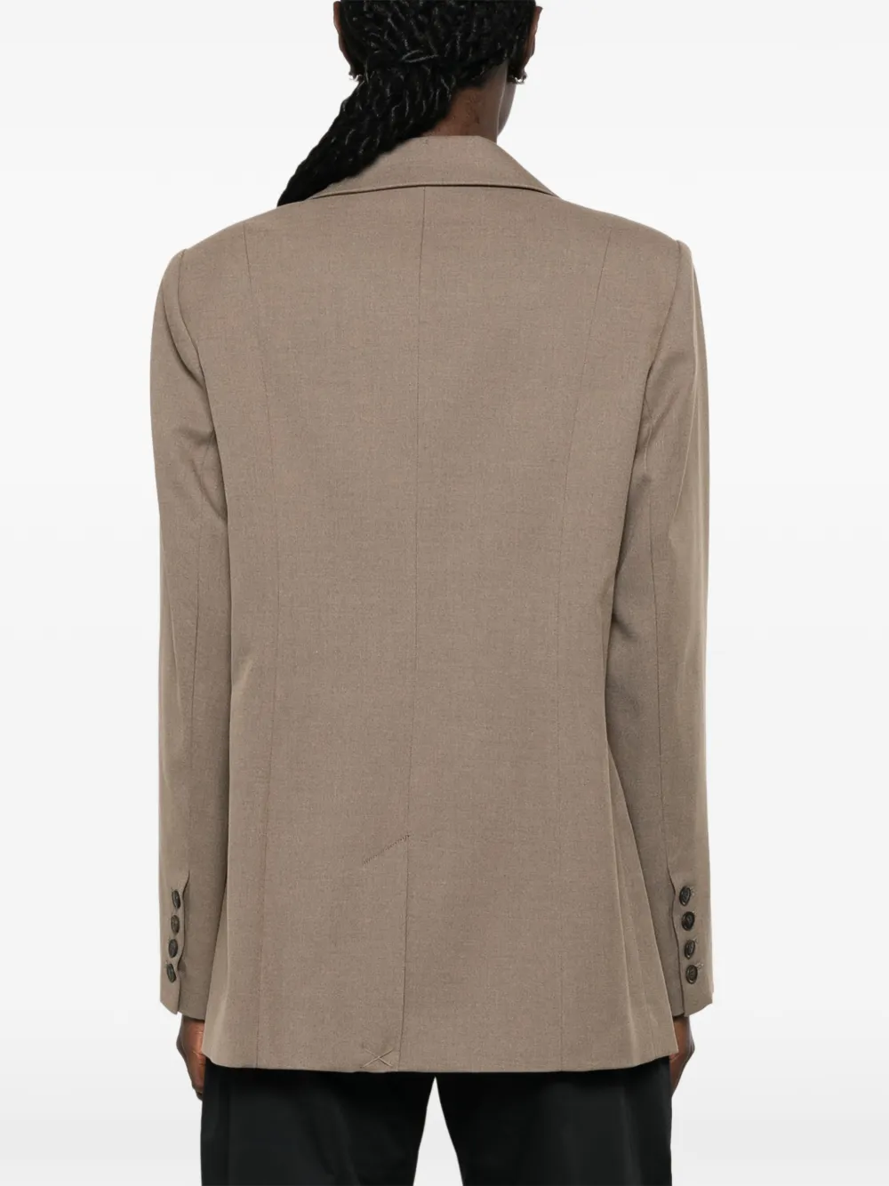 Gestuz Blazer met enkele rij knopen Beige