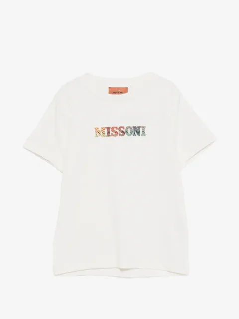 Missoni Kids t-shirt en coton à logo imprimé