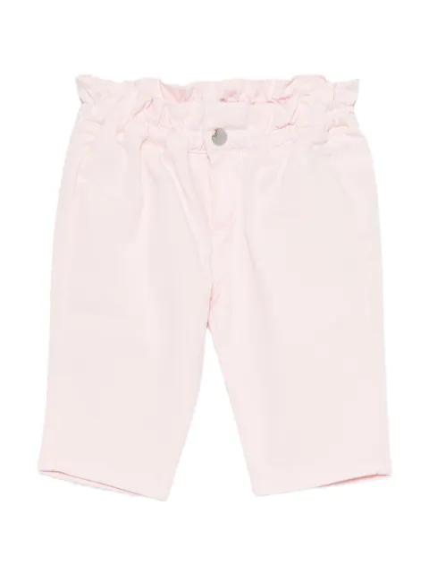 Missoni Kids pantalon à motif zig-zag brodé en coton