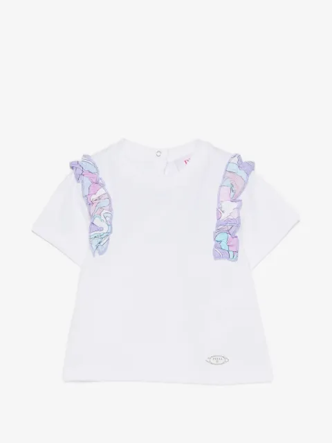 PUCCI Junior ラッフルトリム Tシャツ