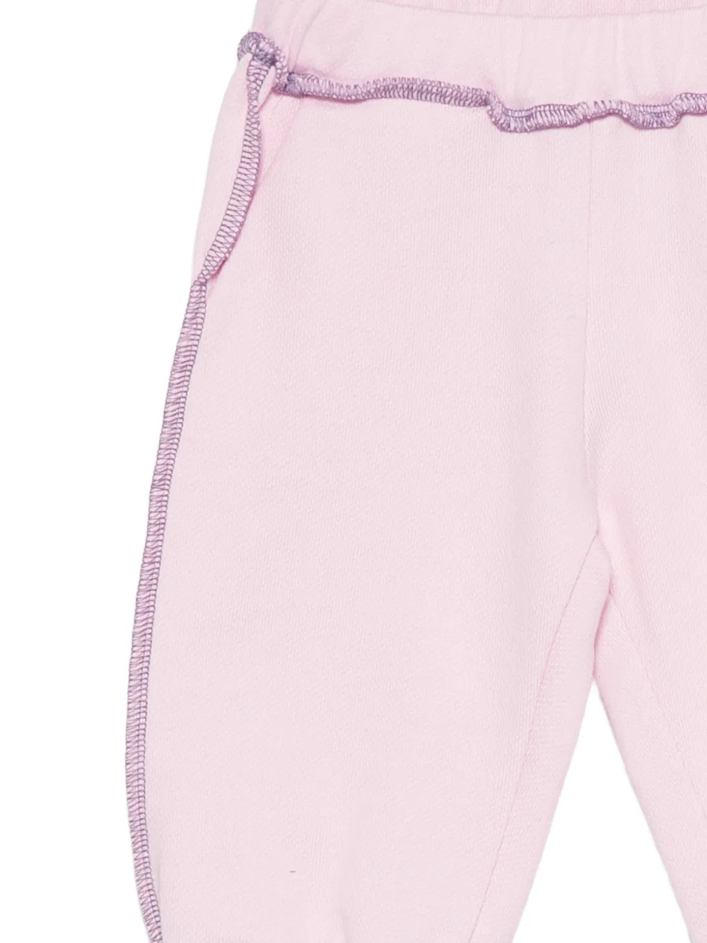 PUCCI Junior Katoenen trainingsbroek met contrasterende stiksels Roze