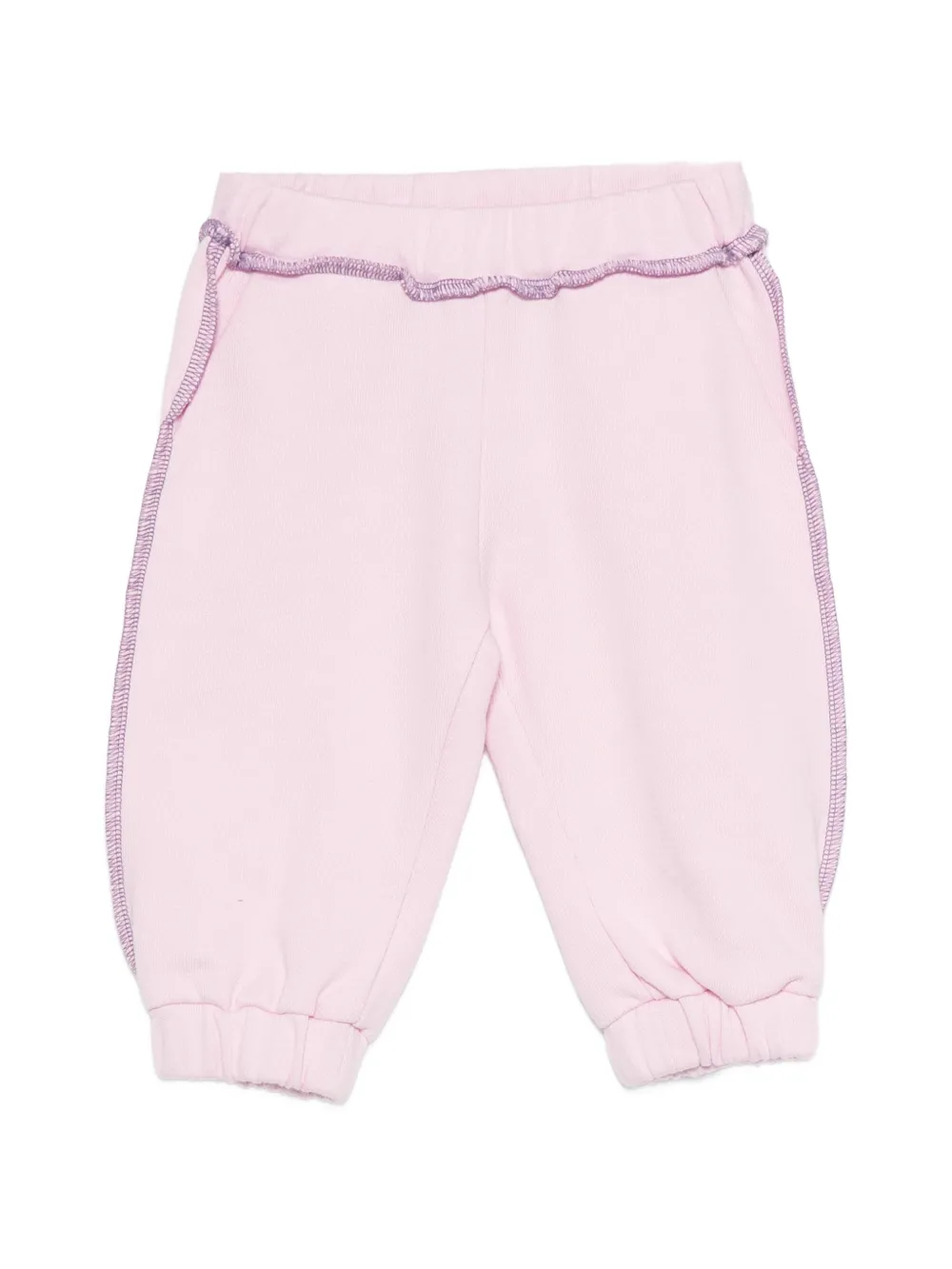 PUCCI Junior contrast-stitch cotton track pants - Rosa