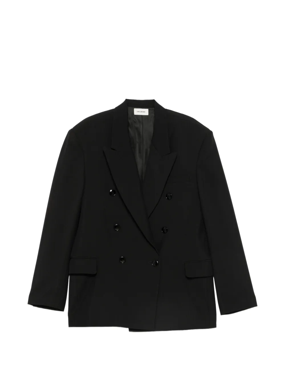 A.M.G. Blazer met puntige revers Zwart