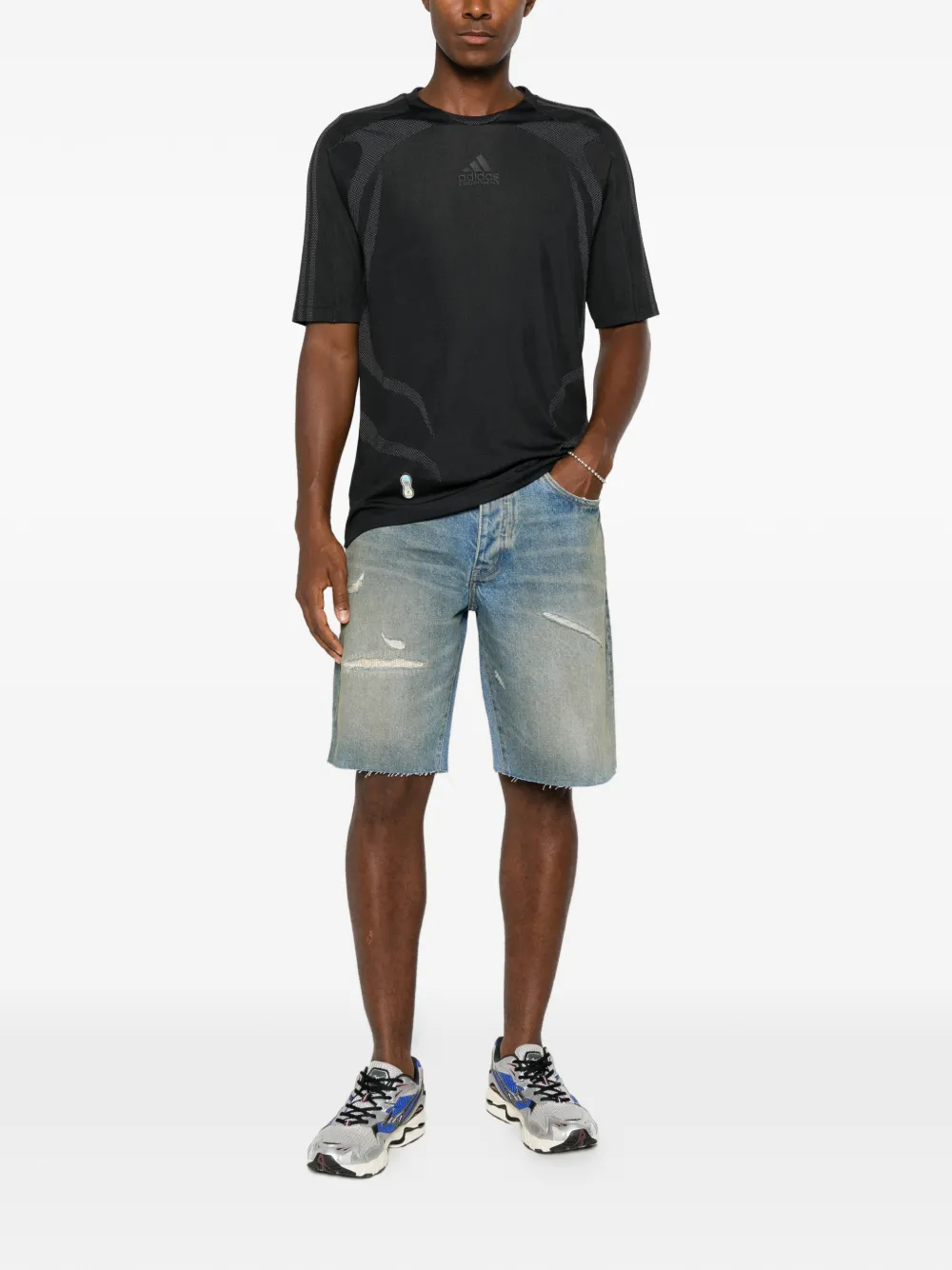 adidas EQT T-shirt met logo-print Zwart