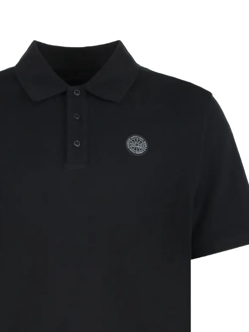 Canada Goose Poloshirt met logopatch Zwart
