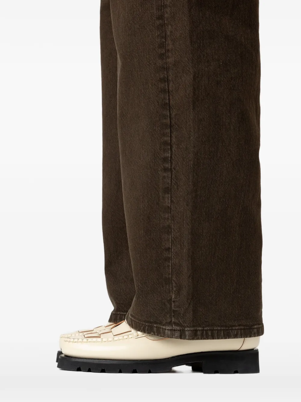 Hereu Nombela R Sport interwoven boat shoes Zwart