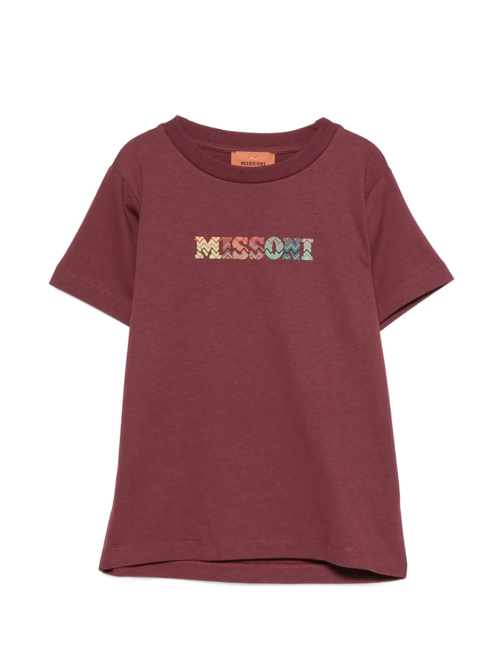 Missoni Kids logo-print cotton T-shirt - Rosso