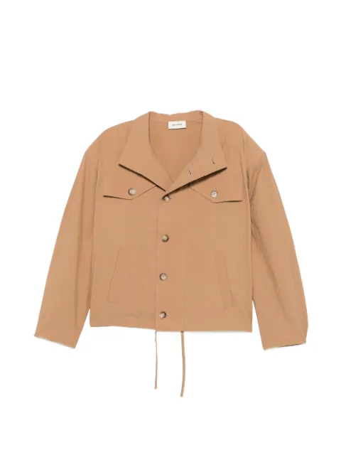 A.M.G. high-neck button-up jacket
