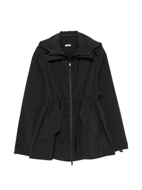 A.M.G. drawstring hooded jacket