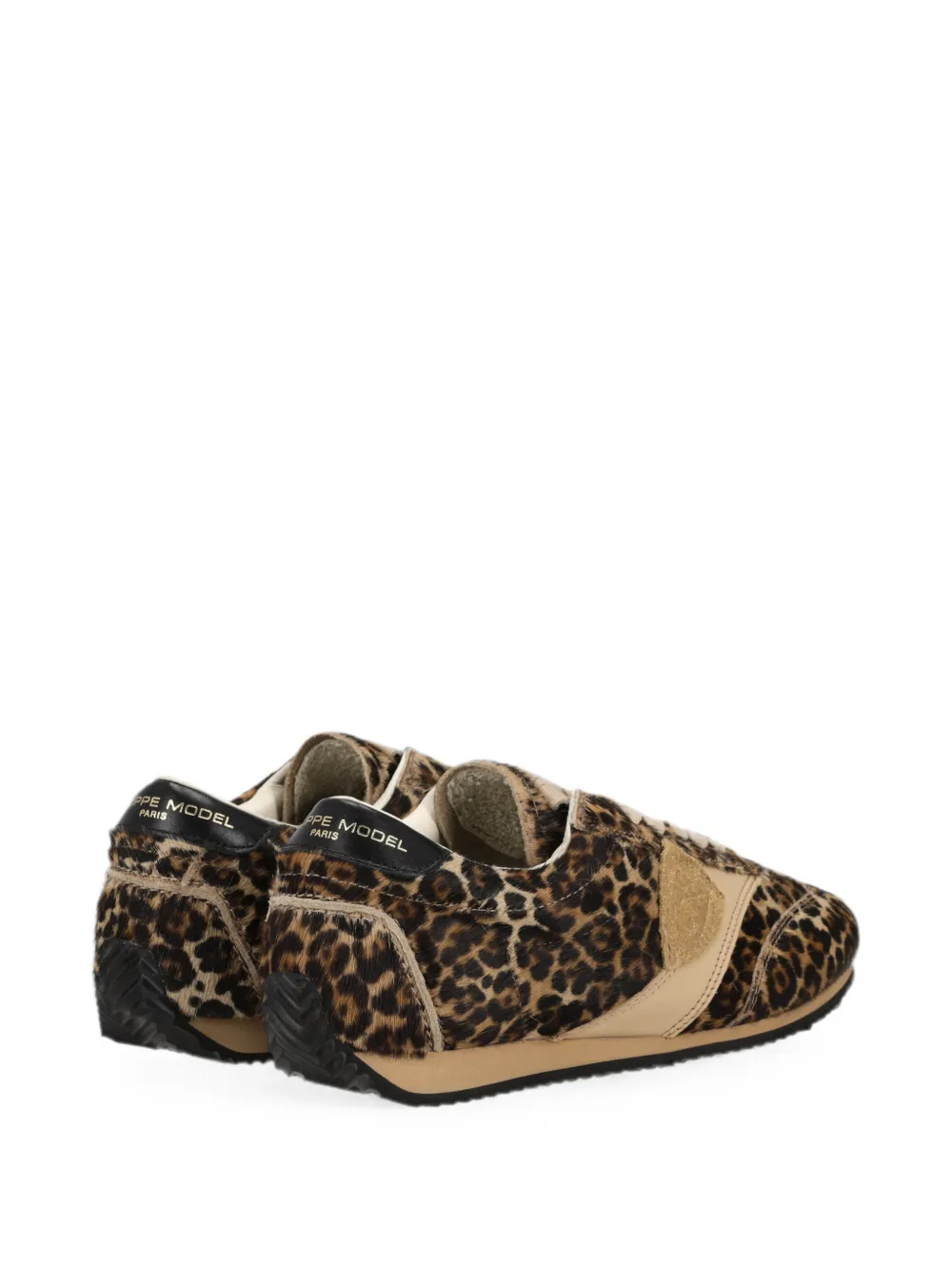 Philippe Model Paris Planche sneakers met luipaardprint Bruin