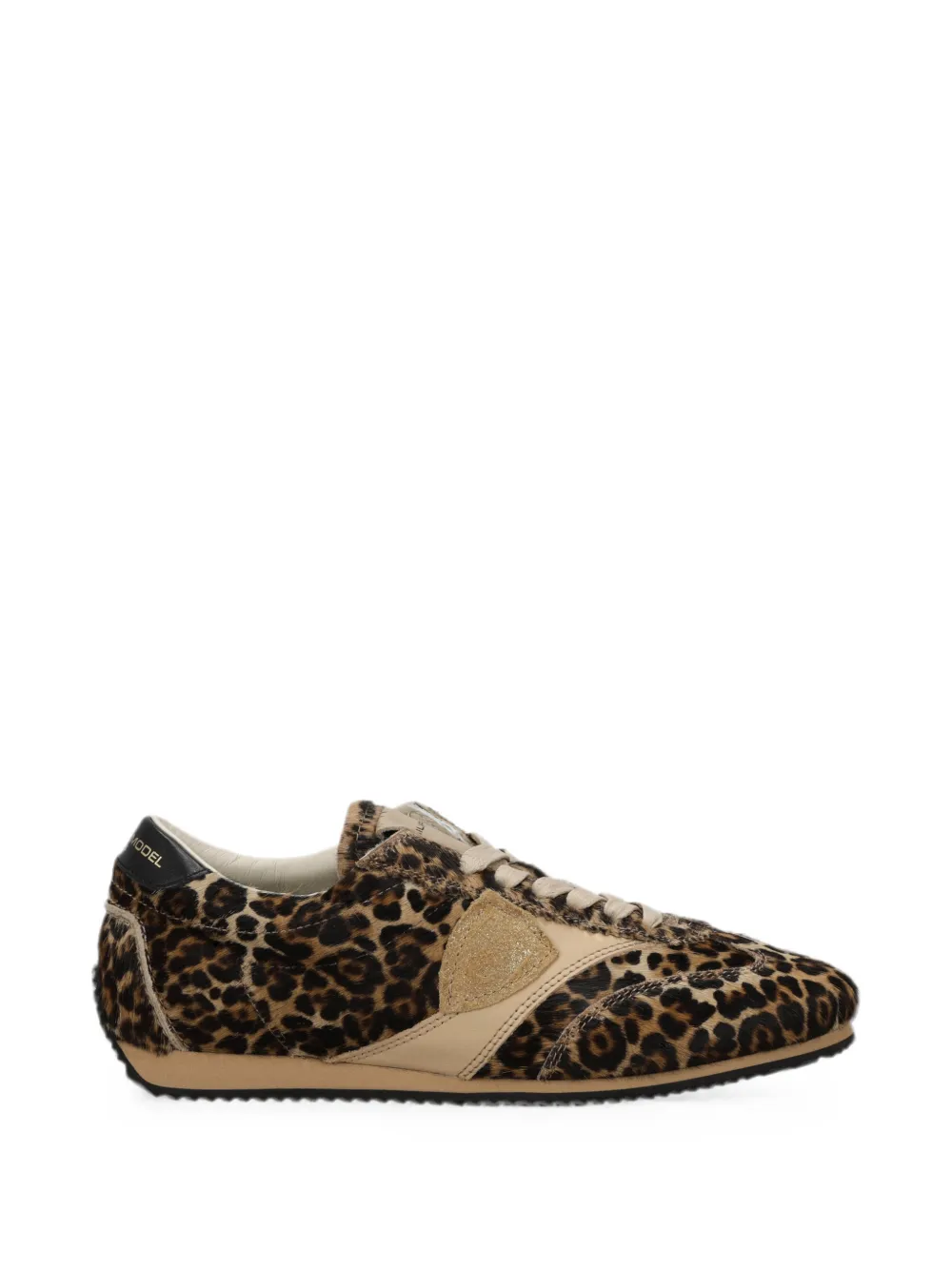 Philippe Model Paris Planche sneakers met luipaardprint Bruin