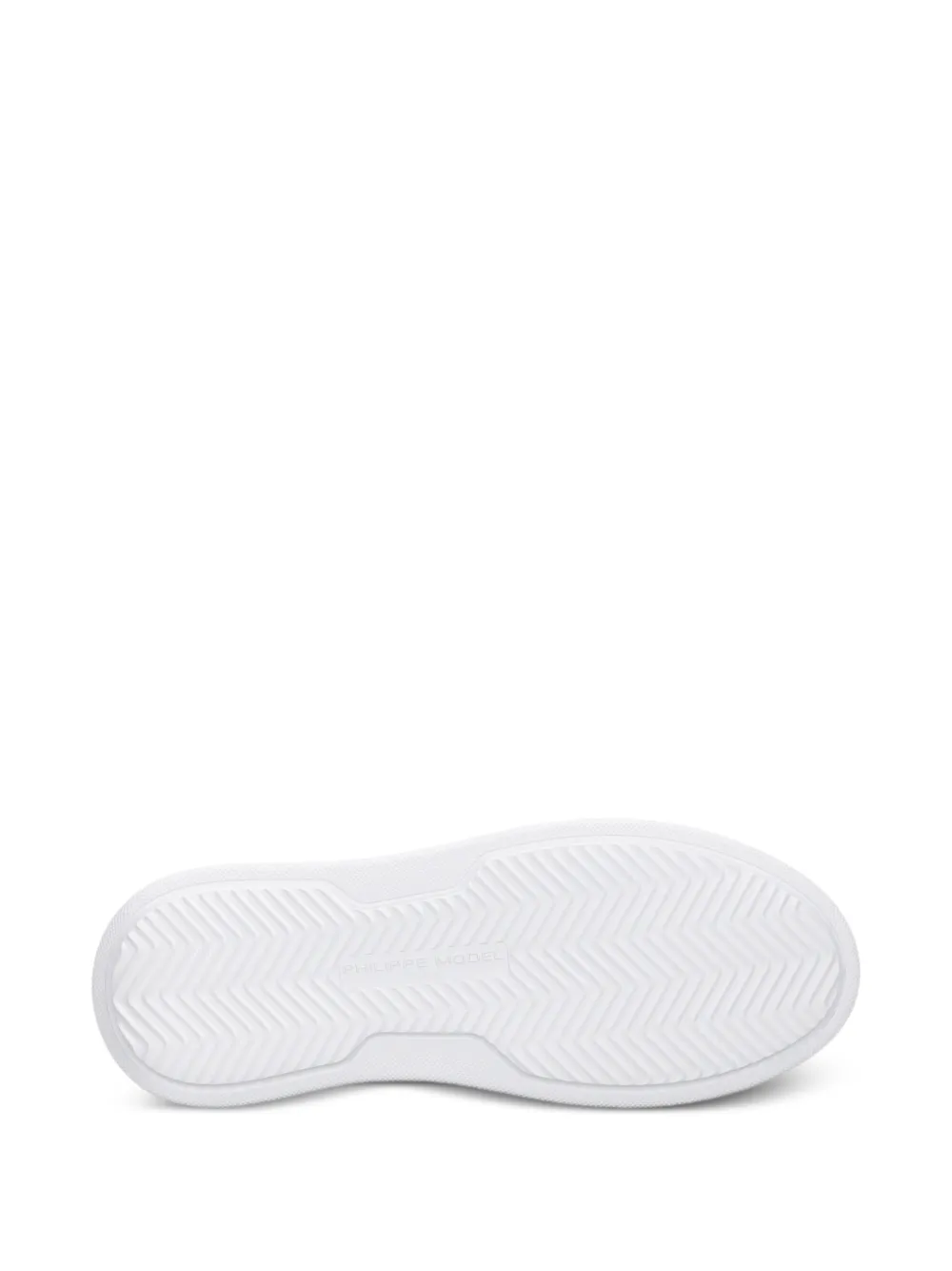 Philippe Model Paris Temple Low leren sneakers Wit