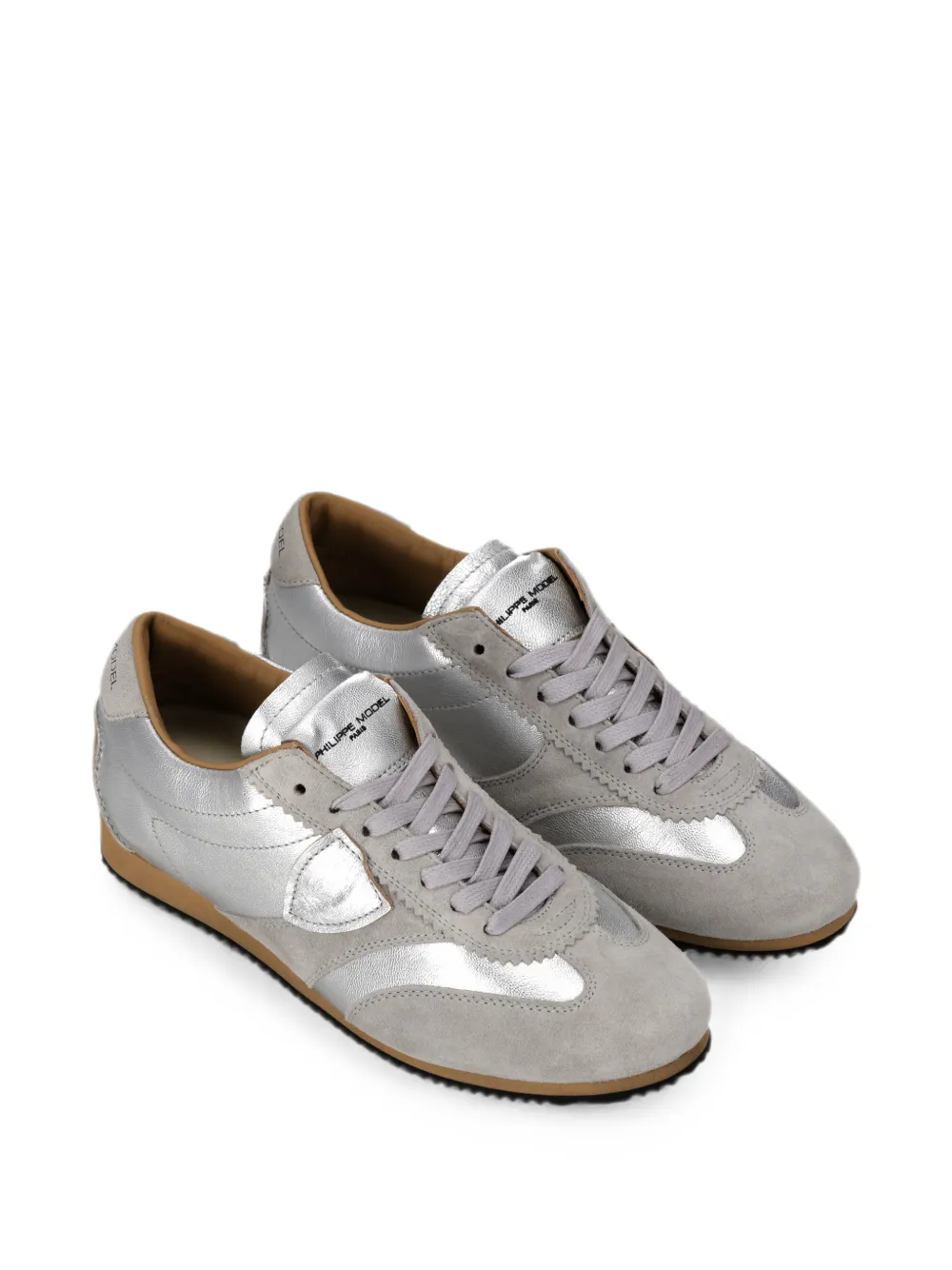 Philippe Model Paris Planche low panelled sneakers Zilver