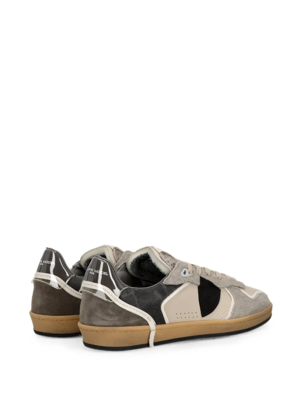 Philippe Model Paris Sneakers met leren vlakken Grijs