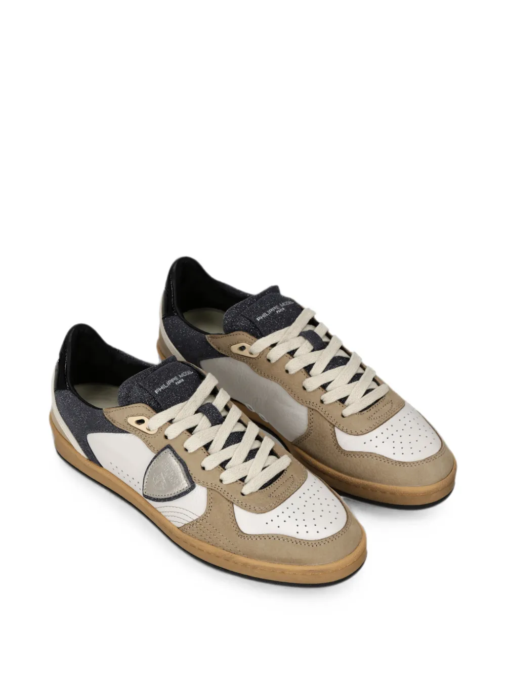 Philippe Model Paris Sneakers met logopatch Beige