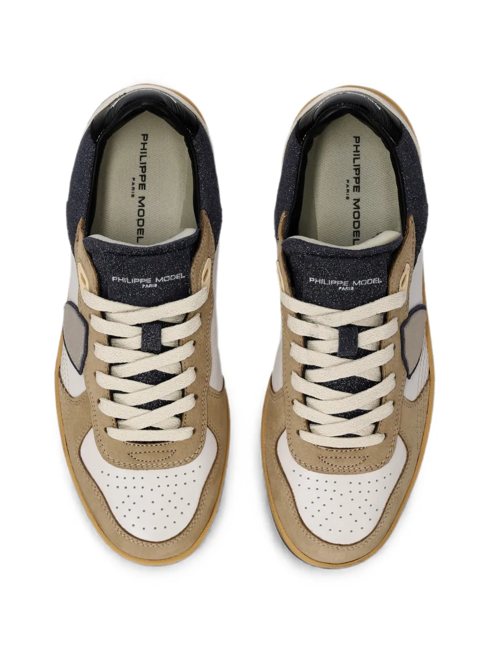 Philippe Model Paris Sneakers met logopatch Beige