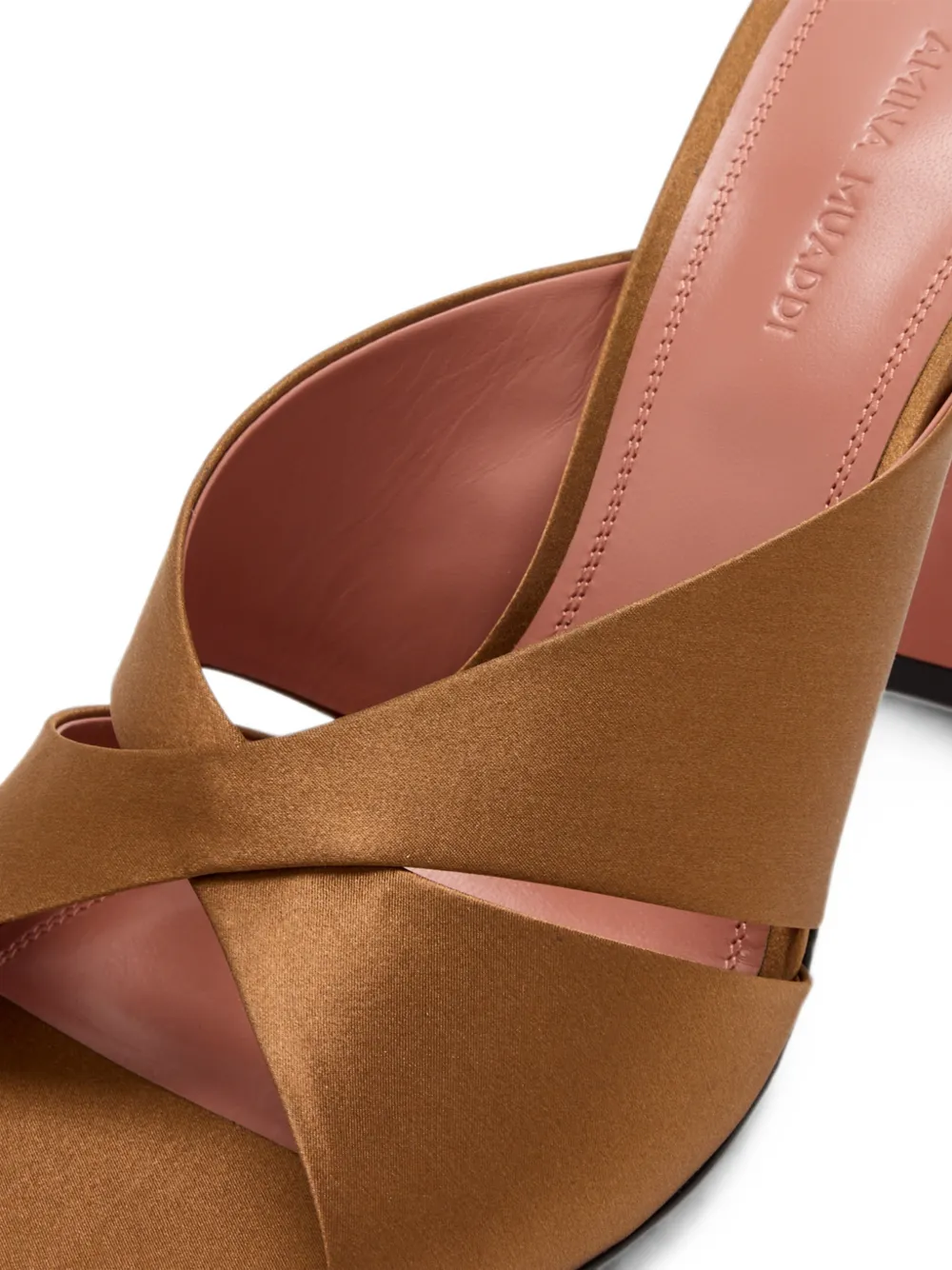 Amina Muaddi Salma crossover-strap mules Bruin