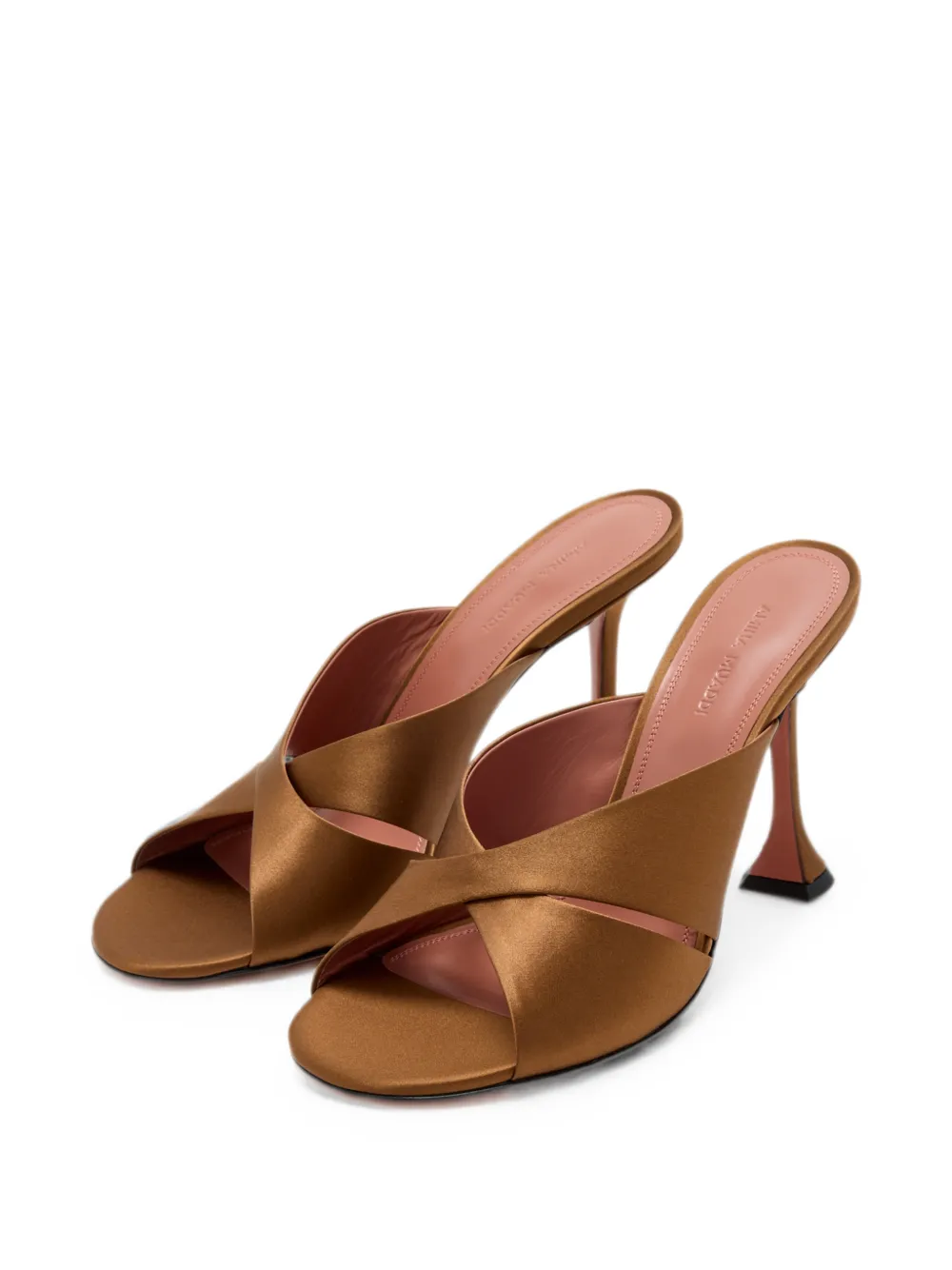 Amina Muaddi Salma crossover-strap mules Bruin