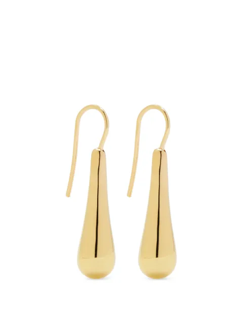 Annika Inez teardrop-pendant hook earrings